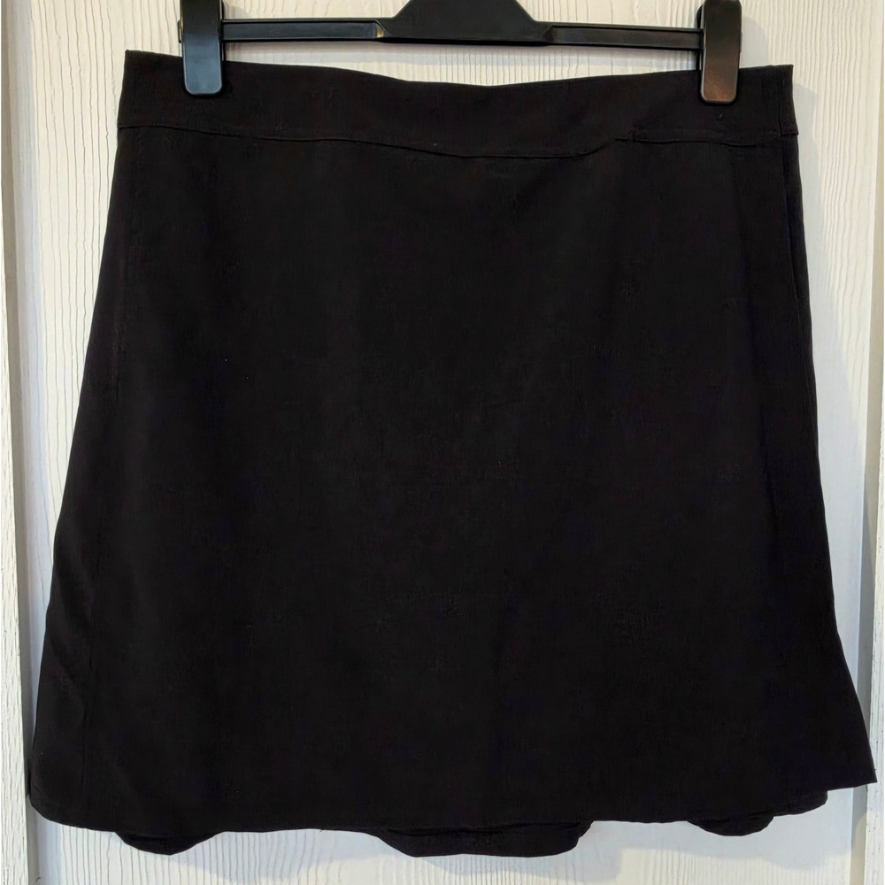 RipSkirt Hawaii Black Wrap Skirt Size L Surf Beach Quick Dry Lightweight Resort